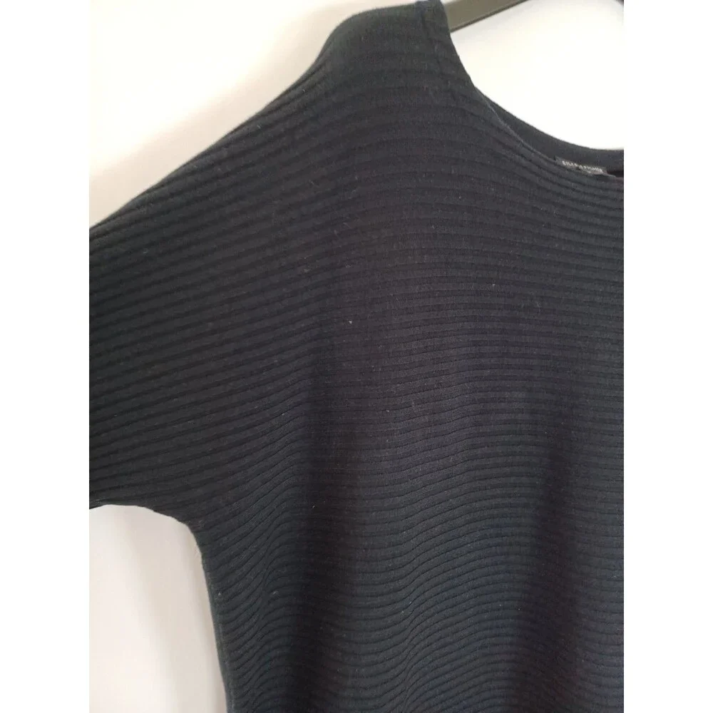 Eileen Fisher Wool‎ Blend Oversized Sweater Pullover Rib Knit Medium Minimalist